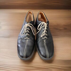 DELTA Air Action ULTRA SOFT Black Oxford Men's Sz 10.5 D‎ Made In Brazil EUC